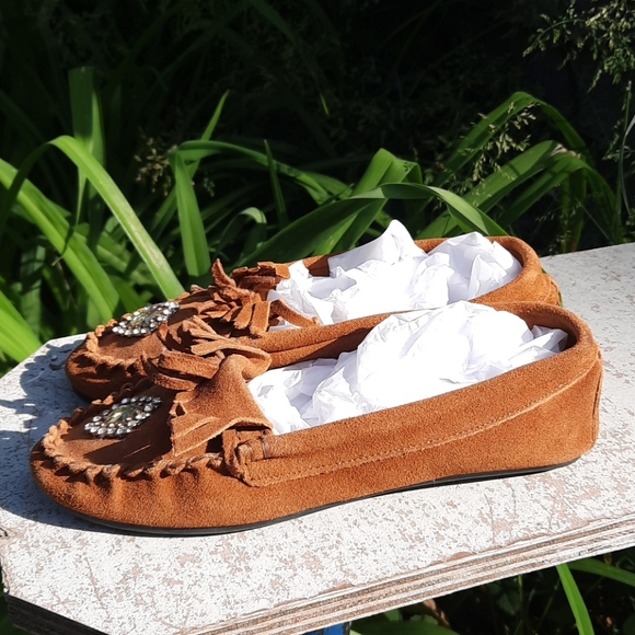 Circo Rawhide Leather Indian pow wow shoes - Picture 5 of 10